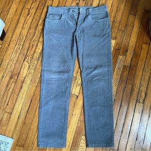 Brooks Brothers 33W x 32L Corduroy Pant - Grey